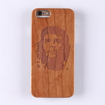 Real Bamboo Stereo Pattern Wood Case For iPhone 7 6Plus 8 8Plus XS Max Case Coque Phone Accessories For SAMSUNG S8 S9 plus