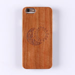 Real Bamboo Stereo Pattern Wood Case For iPhone 7 6Plus 8 8Plus XS Max Case Coque Phone Accessories For SAMSUNG S8 S9 plus