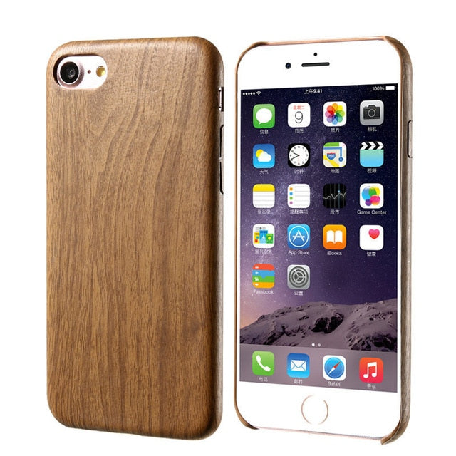 KISSCASE Soft Wood Case For iPhone 6 6s 7 8 Plus Ultra Thin Bamboo Cover For iPhone XS Max XR X 7 8 6s 6 Plus 5s SE Cases Funda
