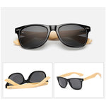 HARKO,Bamboo Sunglasses Men Retro Wood Sunglass Women Design Sport Goggles Gold Mirror Sun Glasses Shades