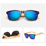 HARKO,Bamboo Sunglasses Men Retro Wood Sunglass Women Design Sport Goggles Gold Mirror Sun Glasses Shades