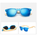 HARKO,Bamboo Sunglasses Men Retro Wood Sunglass Women Design Sport Goggles Gold Mirror Sun Glasses Shades