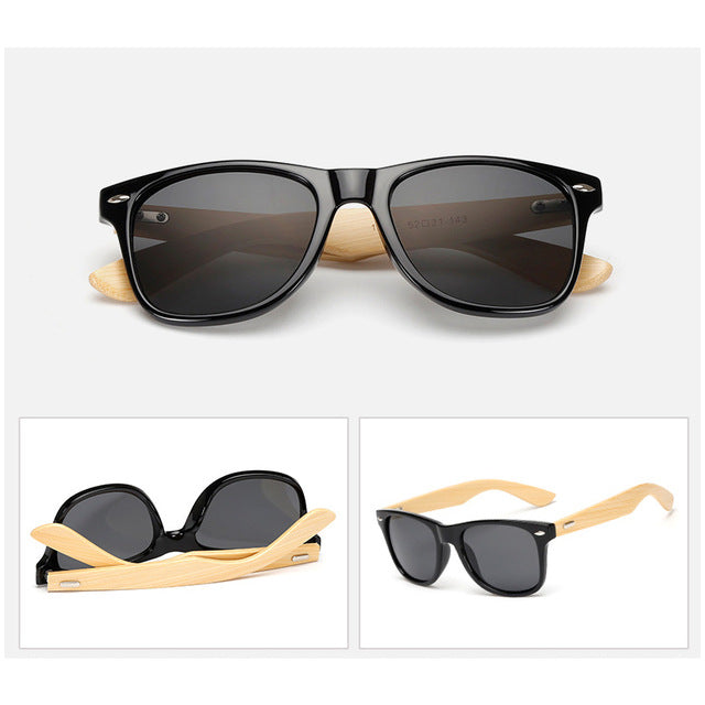 HARKO,Bamboo Sunglasses Men Retro Wood Sunglass Women Design Sport Goggles Gold Mirror Sun Glasses Shades