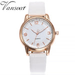 Vansvar Women Bamboo Grain Wristwatches Luxury Fashion Casual Quartz Leather Strap Watches Clock Relogio Feminino #5/22