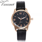Vansvar Women Bamboo Grain Wristwatches Luxury Fashion Casual Quartz Leather Strap Watches Clock Relogio Feminino #5/22