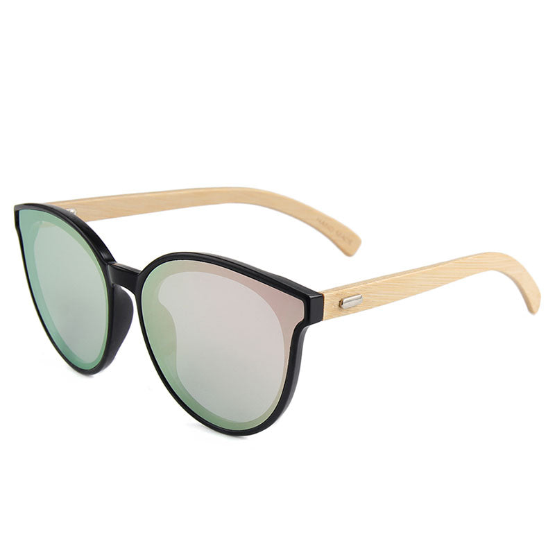 SUERTREE Bamboo Sunglasses Women Men  Sunglass Wood Vintage Sun Glasses Retro Fashion Shades Wooden JH8003