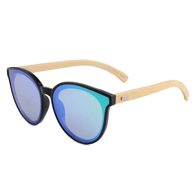 SUERTREE Bamboo Sunglasses Women Men  Sunglass Wood Vintage Sun Glasses Retro Fashion Shades Wooden JH8003