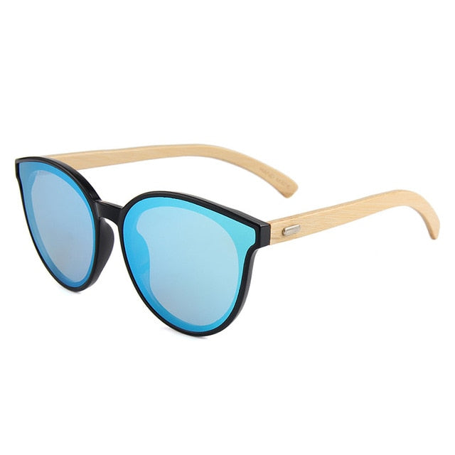 SUERTREE Bamboo Sunglasses Women Men  Sunglass Wood Vintage Sun Glasses Retro Fashion Shades Wooden JH8003