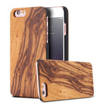 KISSCASE Wooden Case For iPhone 7 X XR 8 6 6S Plus XS Max Cover Bamboo Wood Hard Phone Case For iPhone 7 X XR 5S 5 SE Shell Capa