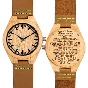 Mens UWOOD Luxury Quartz Watch Casual Bamboo Wood Watch World Map Compass Casual Fashion Wood Bamboo Watch