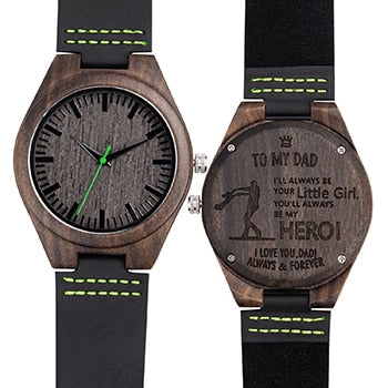 Mens UWOOD Luxury Quartz Watch Casual Bamboo Wood Watch World Map Compass Casual Fashion Wood Bamboo Watch