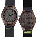 Mens UWOOD Luxury Quartz Watch Casual Bamboo Wood Watch World Map Compass Casual Fashion Wood Bamboo Watch