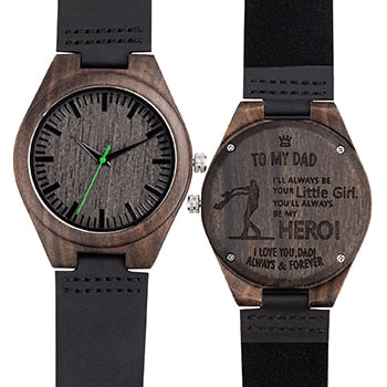 Mens UWOOD Luxury Quartz Watch Casual Bamboo Wood Watch World Map Compass Casual Fashion Wood Bamboo Watch