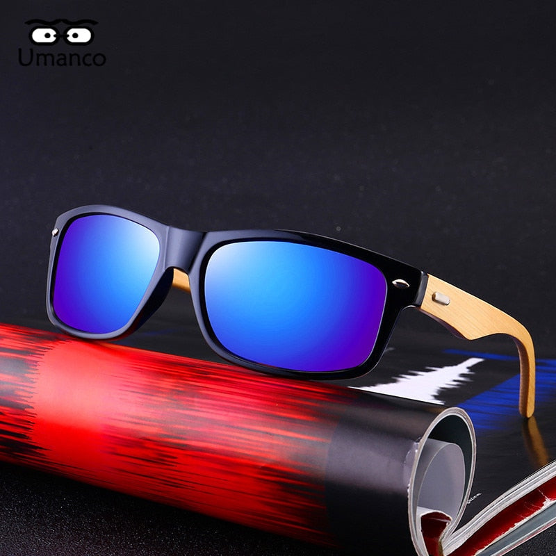 Umanco Summer Fashion Bamboo Foot Sunglasses Women Men Vintage Wooden Sun Glasses Male Female Outdoor Traveling Driving Goggles