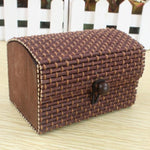 Fashion jewelry box Ring Earrings Necklace Display Bamboo Wooden Case Jewelry Storage Box