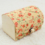 Fashion jewelry box Ring Earrings Necklace Display Bamboo Wooden Case Jewelry Storage Box