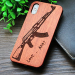 Compass Pirate Anchor Original Bamboo Wood Phone Case For Iphone 7 8 X XS Max 8Plus 5 5S SE 6S Plus Cartoon iphonex Cover Skull