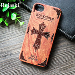 Compass Pirate Anchor Original Bamboo Wood Phone Case For Iphone 7 8 X XS Max 8Plus 5 5S SE 6S Plus Cartoon iphonex Cover Skull