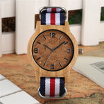 Bamboo Watch Mens Handmade Wooden Wristwatch Quartz Genuine Leather Wood Watch for Men Unique Fashion Wrist Clock Gifts reloj
