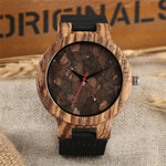 Bamboo Watch Mens Handmade Wooden Wristwatch Quartz Genuine Leather Wood Watch for Men Unique Fashion Wrist Clock Gifts reloj
