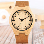 Novel Bamboo Watches Mens Quartz Genuine Hot Fashion Men's Casual Wooden Watch Stylish Cool Handmade Wristwatches for Male reloj