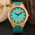 Novel Bamboo Watches Mens Quartz Genuine Hot Fashion Men's Casual Wooden Watch Stylish Cool Handmade Wristwatches for Male reloj