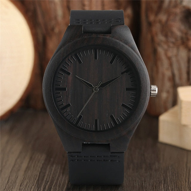 Novel Bamboo Watches Mens Quartz Genuine Hot Fashion Men's Casual Wooden Watch Stylish Cool Handmade Wristwatches for Male reloj