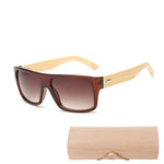 Original Wooden Bamboo Sunglasses Men Women Mirrored UV400 Sun Glasses Real Wood Shades Gold Blue Outdoor Goggles Sunglases Male