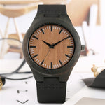 Bamboo Watch Mens Handmade Wooden Wristwatch Quartz Genuine Leather Wood Watch for Men Unique Fashion Wrist Clock Gifts reloj