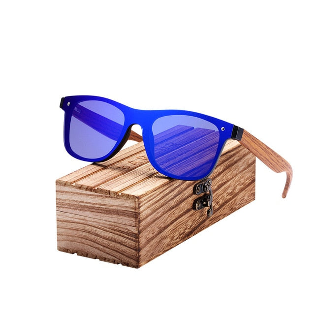 BARCUR 2019 Fashion Wooden Sunglasses Men Bamboo Temple Sun Glasses Women Wood Glasses Oculos de sol masculino