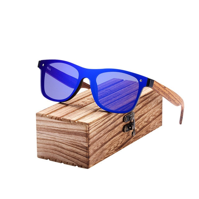 BARCUR 2019 Fashion Wooden Sunglasses Men Bamboo Temple Sun Glasses Women Wood Glasses Oculos de sol masculino