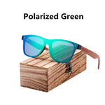 BARCUR 2019 Fashion Wooden Sunglasses Men Bamboo Temple Sun Glasses Women Wood Glasses Oculos de sol masculino