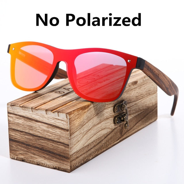BARCUR 2019 Fashion Wooden Sunglasses Men Bamboo Temple Sun Glasses Women Wood Glasses Oculos de sol masculino